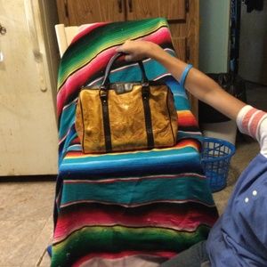 Leather tooled western purse